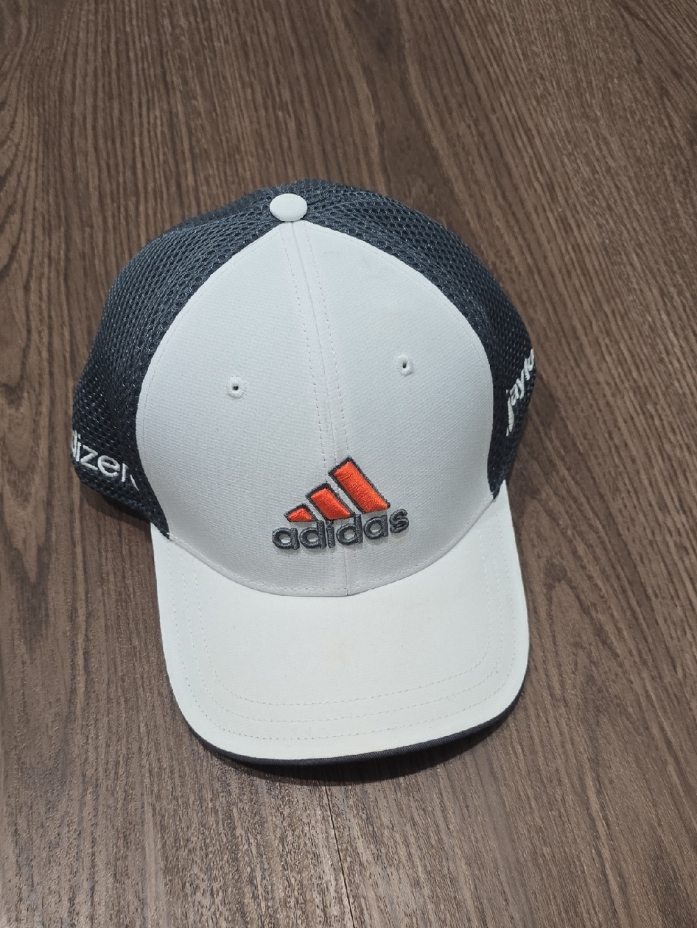 adidas Taylor Made White and Black‎ Mesh Cap with Orange Logo